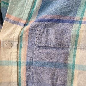 Long Sleeve Button Up Plaid Shirt